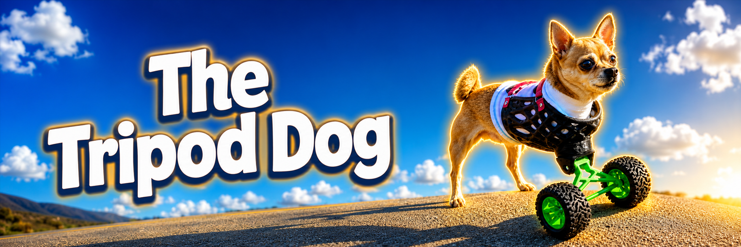 The Tripod Dog banner